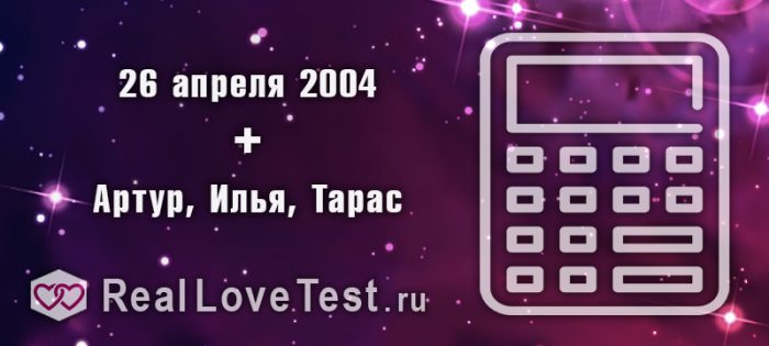 Совместимость имен по дате рождения от RealLoveTest.ru