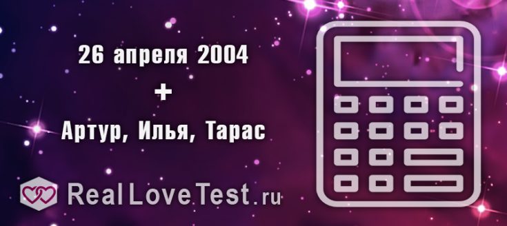 Совместимость имен по дате рождения от RealLoveTest.ru