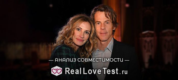 Совместимость по датам рождения Дэниэла Модера и Джулии Робертс от RealLoveTest.ru