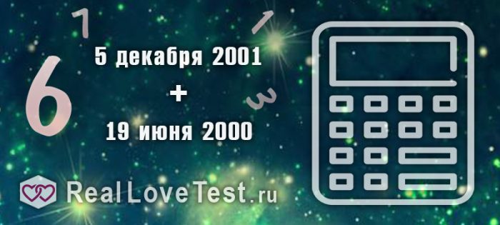 Совместимость по энергетическому (нумерологическому) числу по дате от RealLoveTest.ru